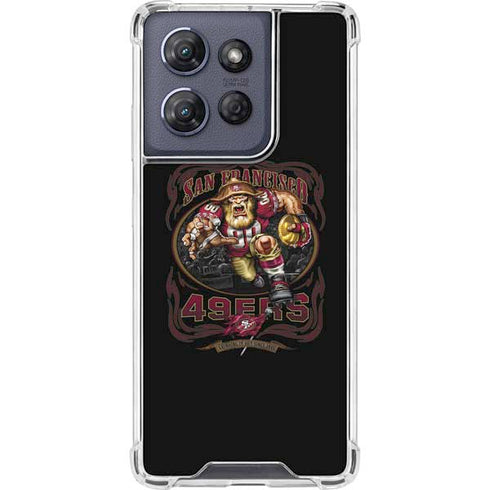 Liquid Blue NFL San Francisco 49ers Running Back Moto G Play 5G (2025) Clear Case